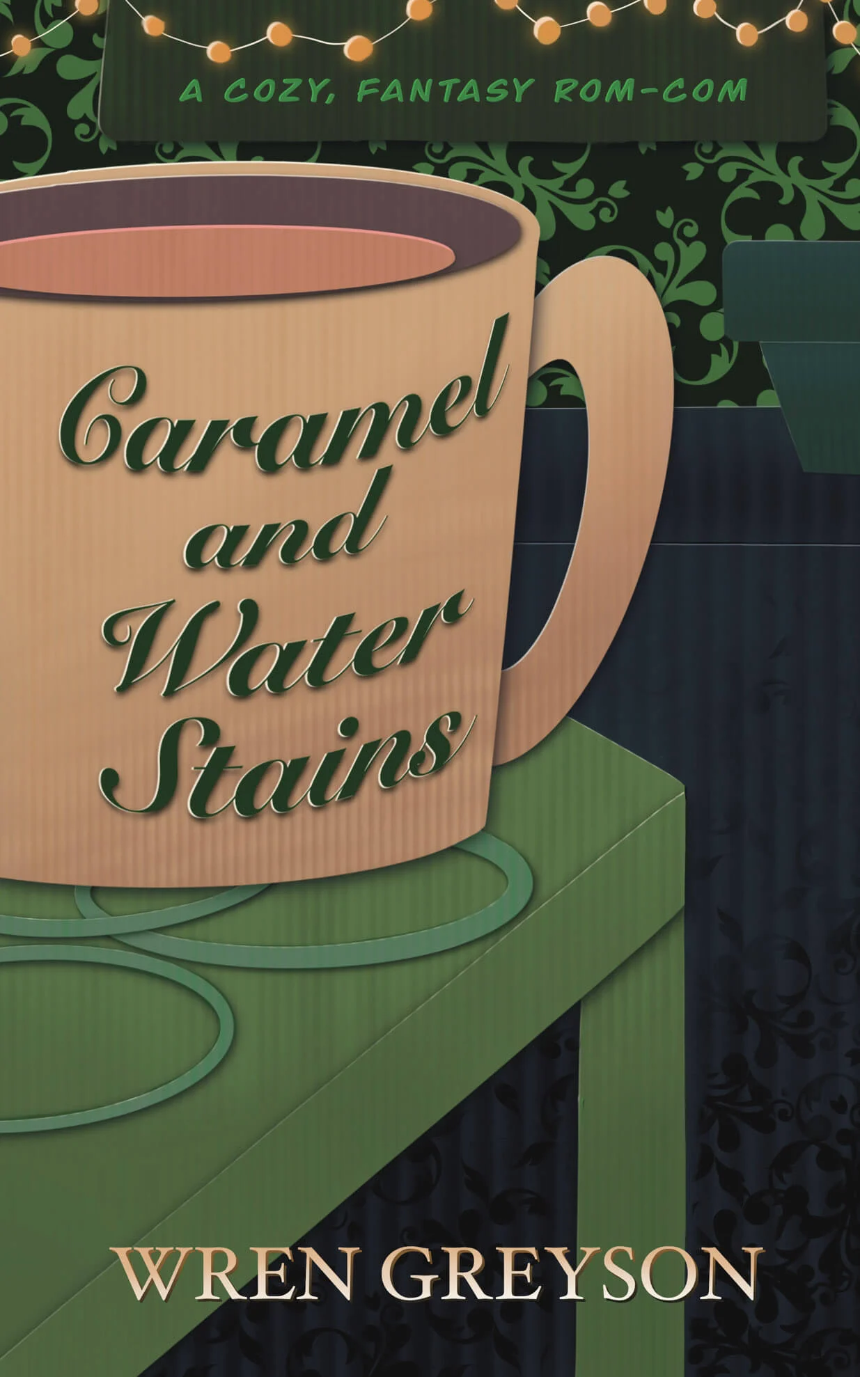 Caramel and Water Stains: A Cozy, Fantasy Rom-com - First Edition, Signed Paperback